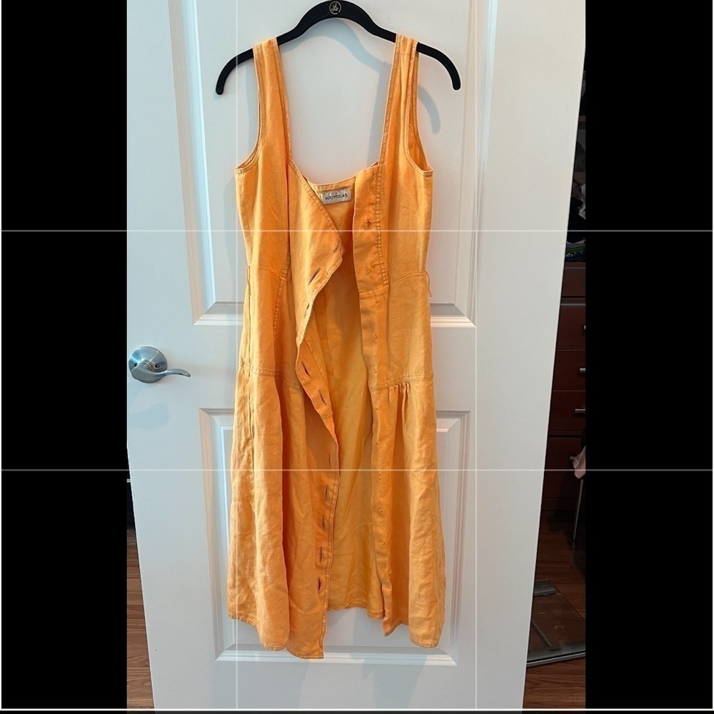 Nicholas Button Pinafore Dress